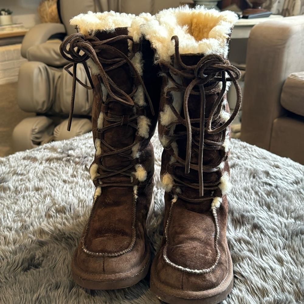 Ugg Tall Lace Up Boots